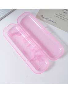 Caja de almacenamiento portátil para cepillo de dientes eléctrico de viaje, caja de almacenamiento portátil para pasta de dientes, caja de almacenamiento simple, caja portátil para pasta de dientes, almacenamiento de cabezales de cepillo de dientes, adecuada para uso diario, viajes, campamentos, hogar, negocios, vuelta al colegio y otras ocasiones - Multicolor - Ver 4