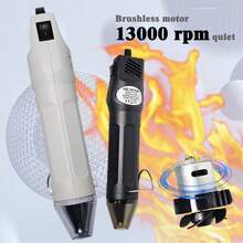 New High-End Handheld Mini Hot Air Gun, Heat Shrink Tubing Shaping Tool, Rubber Stamp, DIY Pottery Clay Heating Hair Dryer - Multicolor - View 7