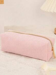 1pc Durable Zipper Pencil Case, Stationery Organizer Pouch Suitable For School Supplies, Office And Home Use - Multicolor - View 11