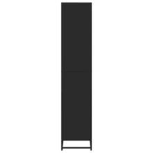 Bibliothèque vidaXL noire 80,5 x 35 x 170,5 cm, fabrication en bois - Noir - Voir 5