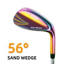 WUDAY Rainbow Men's Right-Handed Golf Sand Trap/Lob Wedge: Professional Sand Trap/Lob Wedge, Stainless Steel Material, 52°-60°, Quickly Reduce Strokes In Short Distance Competitions, Help You Swing Like A Professional Player. - Multicolor - View 12