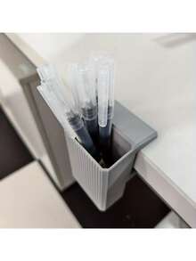 10-35毫米夹式桌面收纳笔筒及储物盒，无需螺丝即可轻松安装，适用于办公室、家庭、教室、工作场所的收纳整理。