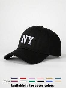 1顶3D刺绣纽约棒球帽，可调节户外防晒休闲帽，适合春季、秋季、旅行、海滩，Y2K风格，青少年款 - 棒球帽 - 查看 38