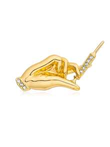 1件可爱科学实验室滴管珐琅胸针，适合学生和研究人员，小巧精致，可用于化学、生物等主题，可用作翻领挂绳、包包徽章等配饰，男女皆宜。