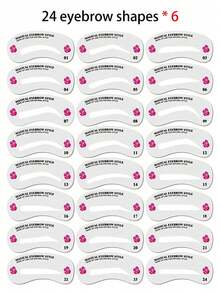 240pcs Thrush Template, Eyebrow Tracing Template Set, Eyebrow Drawing Card/Eyebrow Trimmer, Eyebrow Trimmer, And Thrush Template, Including Makeup Auxiliary Tools, Portable And Easy To Use, Eyebrow Trimmer Mold Beauty Kit Makeup Thrush Template Tools, Thrush Beauty Kit, 24 Styles Of Thrush Templates - Multicolor - View 10