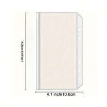 A6 Plastic Wallet Envelope With Elastic Strap - Sturdy, Reusable Cash Storage For Gifts, Small Businesses, Workplaces And Educational Institutions, Office Supplies, Minimalist Style, Secure Closure, School Supplies - 6件 - 查看 6