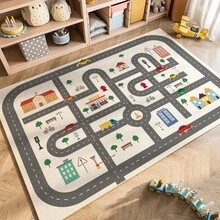 1pc Baby Crib Rug, Alphabet Play Mat, Nursery Decor Carpet, Educational Baby Crawling Pad