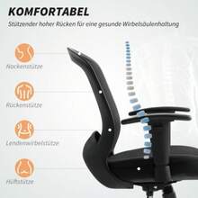 Office Chair - Black - View 3
