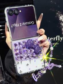 Magnetic Folding Phone Case, Full Coverage, Skin-Friendly, Solid Color, Popular, Compatible With Samsung Galaxy Z FLIP 7 Foldable Phone Case, For Men And Women - Multicolor - View 18