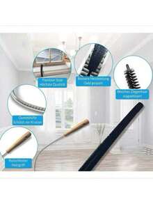 1 chiếc chổi cọ tản nhiệt bằng lông dê dài 72cm - Dùng để vệ sinh các bộ tản nhiệt phẳng. - Nhiều màu - Xem 2