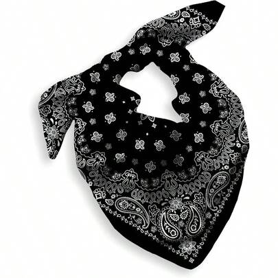 Packaging Bandana Men Women - Cotton, Paisley, 22x22 In, 1 Pack - Large Bandanna Handkerchief Cowboy Hanky
