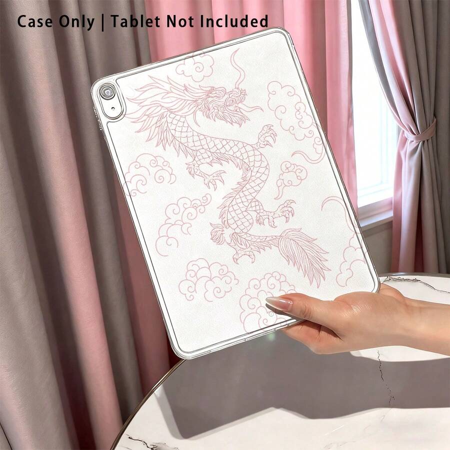 1pc High Transparent Anti-Drop TPU Tablet Case, High-Definition Cloud Dragon UV Printing, Compatible With IPAD 11 2025, MINI6/7, AIR1/2, Air4/AIR5/Air6/AIR7, 9.7 Inch IPad 2019/2020/2021, 10.2 Inch IPad 10/11, AIR11 (2024/2025), PRO11 (2024), PRO11 (2018-2022), PRO12.9 Inch/AIR13 - Multicolor - View 1