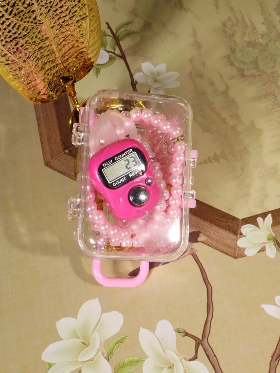 1pc Spring Breeze, Islamic Prayer Beads With Box & Counter, Ramadan Counting Tool - Multicolor - View 1