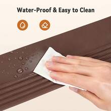 楼梯边缘装饰条，3米/10英尺乙烯基楼梯防滑条，室内外通用防滑橡胶楼梯防滑条，防水自粘 - 咖啡棕 - 查看 7