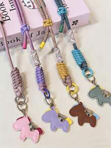 2026 New Year's Day & Valentine's Day Phone Lanyard, Instant Reveal Pendant, Adjustable Dual-Strand Crossbody Neck Strap With Metal Clasp, Detachable Long Shoulder Strap, Thick Anti-Theft Phone Case Chain - Multicolor - View 4