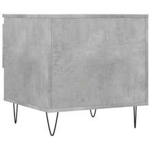vidaXL Tables basses 2 pcs gris béton 50x46x50 cm bois d'ingénierie - Gris - Voir 9