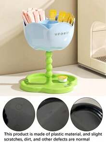 Four-Leaf Clover Cosmetic Organizer Breaks Away From The Monotony Of Traditional Shelves. With Its Lively And Cute Four-Leaf Clover Design, Even When Filled With Small Items, It Doesn't Look Cluttered But Instead Resembles A Carefully Arranged Display Stand. - Multicolor - View 10