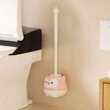 可爱企鹅造型马桶刷，长柄浴室清洁刷，家用卡通马桶刷