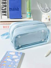 1pc New Creative Large Capacity Pencil Case, Multi-Functional Desktop Storage Stationery Box, Suitable For Boys And Girls Learning And Work, Portable Pencil Box, Learning Gift, Back To School, School Supplies - Multicolor - View 10