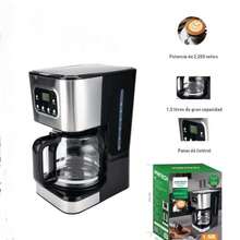 Filterkaffeemaschine aus Glas und ABS, geeignet für die Zubereitung von Kaffee und Tee, mit schneller Extraktion, konstanter Temperatur und Trockengehschutz. Ideal für Zuhause und Büro. (1,5 Liter Fassungsvermögen) - 1 Stück - Übersicht 7