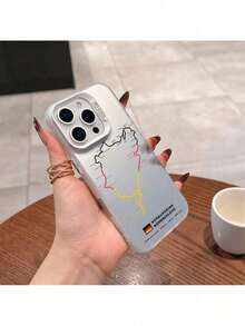 Fast EU Shipping (DE & ES)Germany Map Anti-Slip Matte Back Cover Phone Case For IPhone 16 15 14 13 12 11 Pro Max X XR XS MAX 8 7 Plus - 黑色 - 查看 4