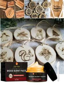 50克木刻膏 - 用于户外DIY雕刻皮革、帆布和纸张。DIY木雕烙画膏。 - 藍色 - 查看 11