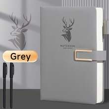 3本A5仿皮笔记本套装，带书签，硬封面，磁扣，防水 - 商务会议和大学的理想之选 - A5 - 查看 14