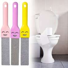 Pumice Stone For Cleaning With 1 Universal Handle, Grey Pumice Stone Cleaner For Cleaning Toilets, Bathrooms, Kitchens, Spas, Pools, Limescale Remover, Christmas, Toilet Brushes, Bathroom Accessories, Pumice Stone For Bathroom, Bathroom Accessories, Bathroom Cleaning, Bathroom, Household Items, Pumice Stone For Bathroom, Bathroom Accessories, Bathroom Brush, Kitchen & Home, Bathroom Brush - Multicolor - View 5