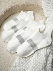 5/10双装女士加厚踝袜 - 透气休闲低帮运动袜，适合跑步和各种季节的运动 - 彩色 - 查看 9