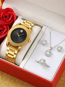 Skmei Women's Elegant Round Dial Quartz WatchFashion Waterproof Watch For Party, DailyClothing Decor, All-Match & ExquisiteWatch For Birthday Gift, Fashion Women'sWatches