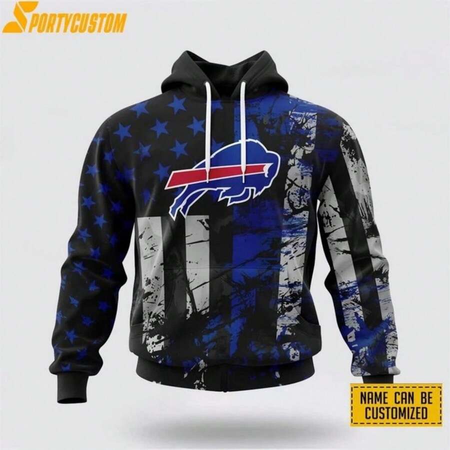 Sudadera con capucha del equipo de fútbol Buffalo Bills, unisex, regalo para aficionados - Multicolor - Ver 1