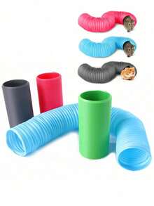 1-Piece Mini Pet Tunnel Fun Tunnel Extendable Tube Ferret Accessories Hamster Toy Extends Up To 80cm - Multicolor - View 6