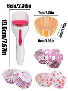 401pcs/201pcs/101pcs/51pcs/1pc Non-Stick Baking Paper Cups, Cake Cups, Oven Molds, Cake Liners, Cake Spatula, Chocolate Sauce & Batter Measuring Spoon