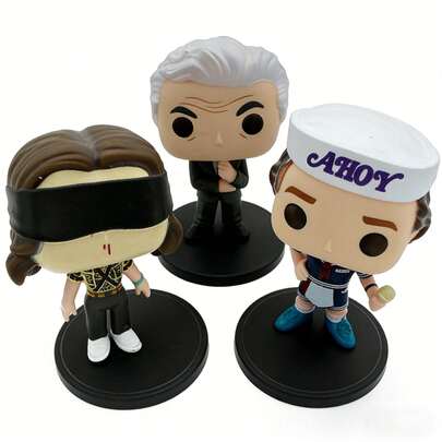 Steve Demogorgon samlarmodell med displaybas, festliga godsaker, julstrumpavtryck, presenttips för pojkar, presenttips för flickor, pojkarsstrumpavtryck, flickors strumpavtryck, snygga leksaker för flickor (märkena på produkten är en del av karaktärens unika stil, inte smuts)