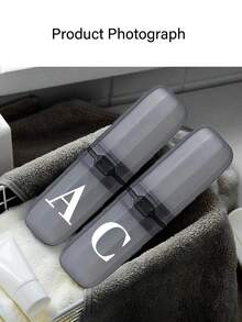 1个A-Z字母便携式牙刷盒，保持牙刷清洁，方便携带！牙刷架，便携式牙刷杯盖，适合旅行、露营、出差和上学，多功能牙刷杯，旅行洗漱杯，牙刷和洗漱用品收纳套装，简约洗漱收纳盒，旅行必备，浴室配件，家居用品和收纳。 - 彩色 - 查看 3