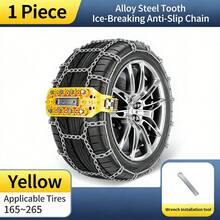 Rockyland Heavy Duty Anti-Slip Tire Chains, Universal For SUV And Sedan, Winter Snow Traction Chains, Suitable For Off-Road Vehicles, Essential For Snow Rescue
