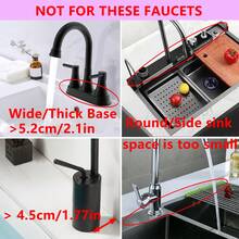 1pc Silicone Faucet Splash Guard, Kitchen Sink Non-Slip Mat, Soap Dish Holder, Bathroom Countertop Protector, Splash Guard, Multi-Function Sink Organizer | Silicone, Kitchen Sink Splash Cover - Multicolor - View 3