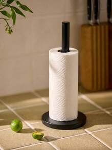 Cirelle Soporte para caja de pañuelos de acero inoxidable, estante multifuncional para toallas de cocina, dispensador de envoltorios, estante de baño, funda premium para caja de pañuelos, decoración de mesa, regalo festivo, incluye accesorios de instalación, color aleatorio (dorado/negro) - Multicolor - Ver 3