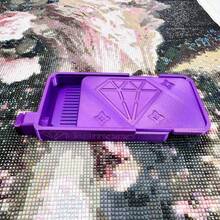 5D Diamond Painting Tray - Plastic Storage Box, New Painting Tools With Patterns And Letters, Fully Enclosed Design To Prevent Diamonds From Falling Out, Available In Multiple Colors