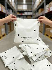 20个米色波点快递袋，礼品和服装包装袋，防水塑料收纳袋 - 办公用品 - 彩色 - 查看 4