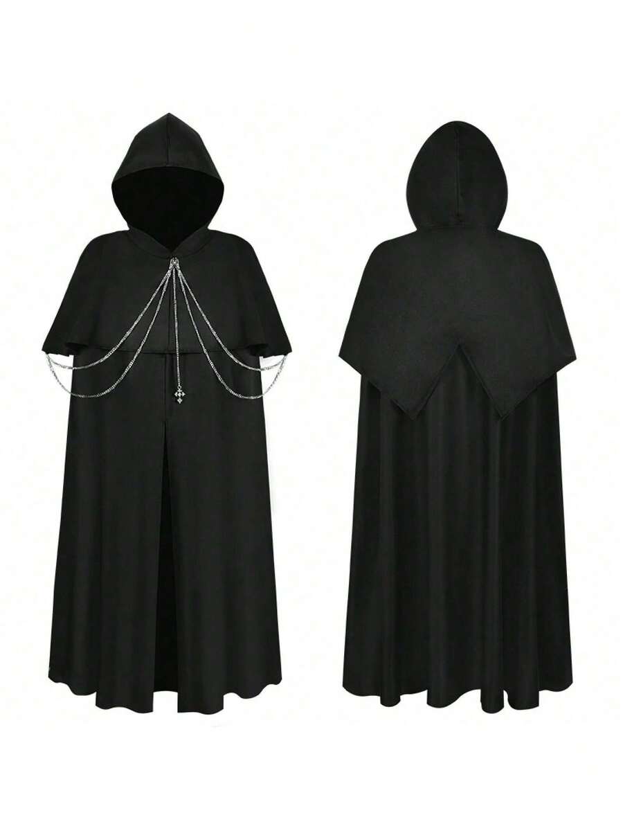 Men Cosplay Clothing - Black - View 1