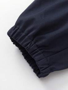 Balabala 儿童工装裤，男女通用户外风格，2026 春季款 - 深藍 - 查看 8