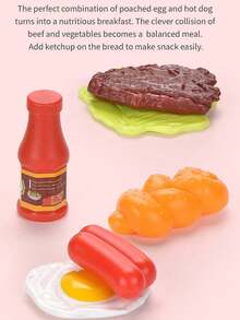 Kids Kitchen Pretend Play Toy Set, Includes Frying Pan, Cooking Pot, Etc., Great Gift For Holidays