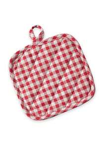 2 piezas Almohadilla aislante de calor reforzada, Alfombrilla multiusos antiscald para cocina, Almohadilla aislante de tela, Posavasos de estilo nórdico - Multicolor - Ver 2