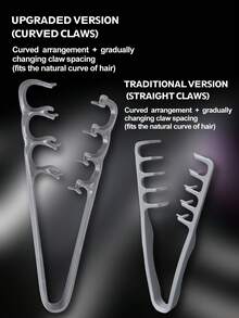 WANMEI 纹理梳、蓬松宽齿造型梳、蓬松宽齿卷发梳、男士纹理造型梳、刘海分缝造型配件、男女通用造型梳、发饰、美发产品、美发工具、圣诞礼物、发饰、圣诞节、护发产品 - 彩色 - 查看 11