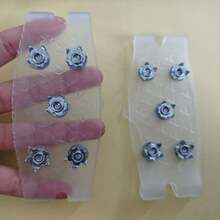 1 Pair 5-Tooth Outdoor Ice Cleats Anti-Slip Shoe Covers, Portable Snow Spikes Crampons For Hiking, Skiing, Mountaineering, Compact Size