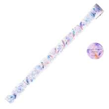 1卷全息银色不规则胶带，浮梦系列，冰晶PET 3D剪贴簿底衬DIY贴纸 - 彩色 - 查看 17