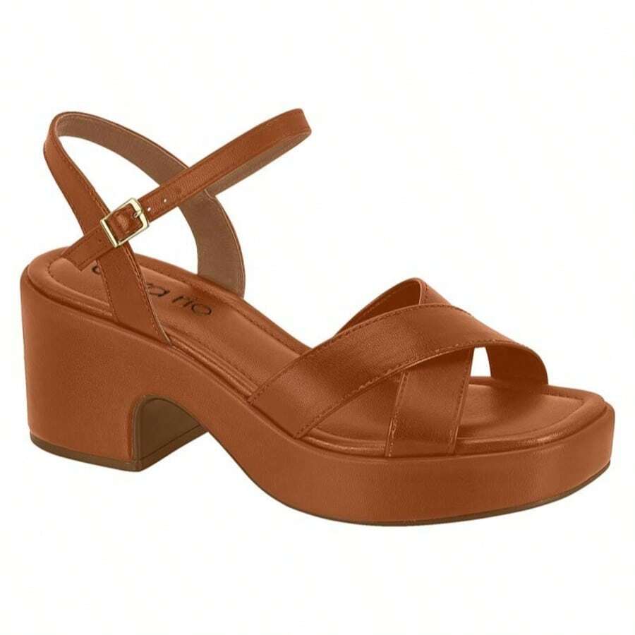 Women's Ankle Strap Sandal With Platform, Comfortable, Beira Rio Brand, 8517206 - 陶土納帕 8517206 - 查看 1