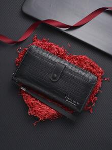 New Men's Business Long Wallet, Young Student Casual Stylish Phone Wallet, Clutch Handbag
