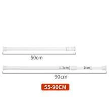 2 piezas Barras de cortina de tensión ajustables de primavera, barras de tensión de cortina de primavera extensibles para ventanas, baños, armarios, cocinas